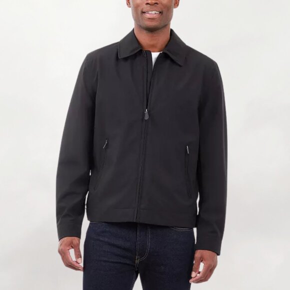 NWT - London Fog Auburn Light Weight H20-Resistant Zip Front Golf Jacket-Black - Picture 3 of 8
